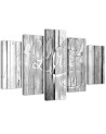 Love on grey boards wall painting for room, flat | FEEBY