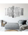 Love on grey boards wall painting for room, flat | FEEBY