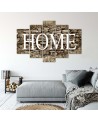 Canvas painting Home inscription on the wall background for dining room | FEEBY