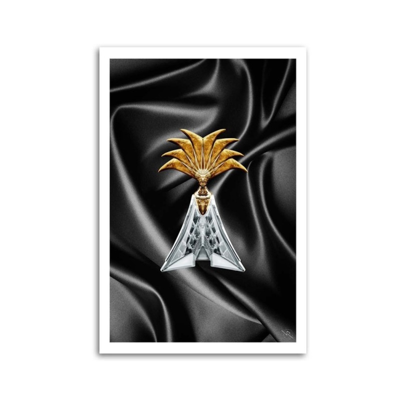 Canvas painting Perfume on grey background for living room, bathroom | FEEBY