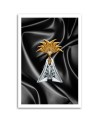 Canvas painting Perfume on grey background for living room, bathroom | FEEBY