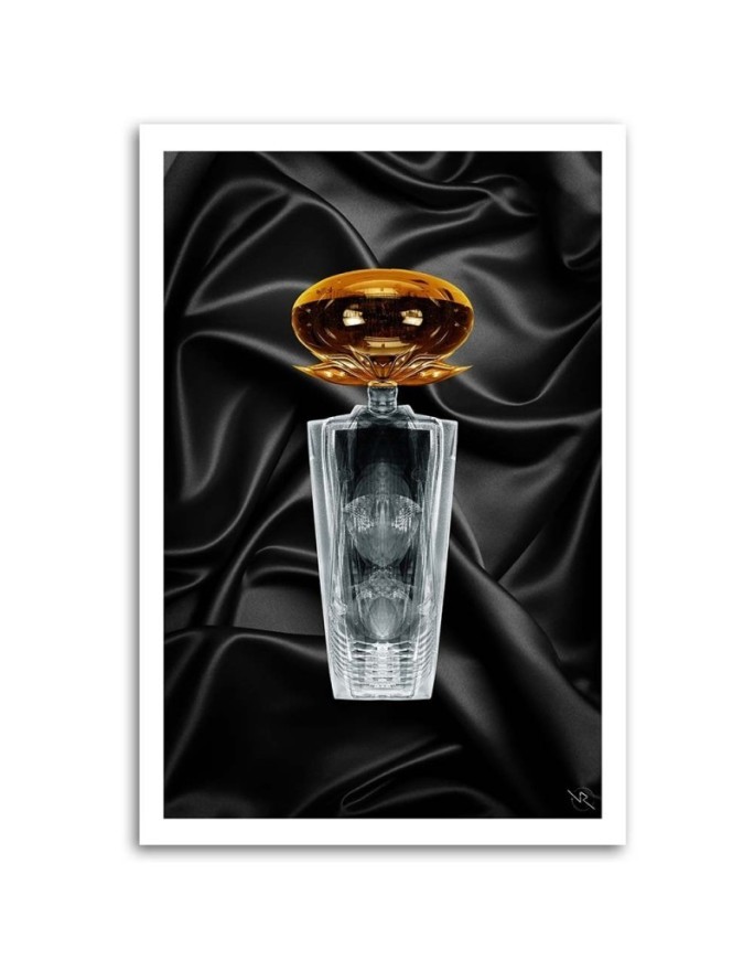 Canvas painting Elegant perfume bottle Rubiant for spa | FEEBY