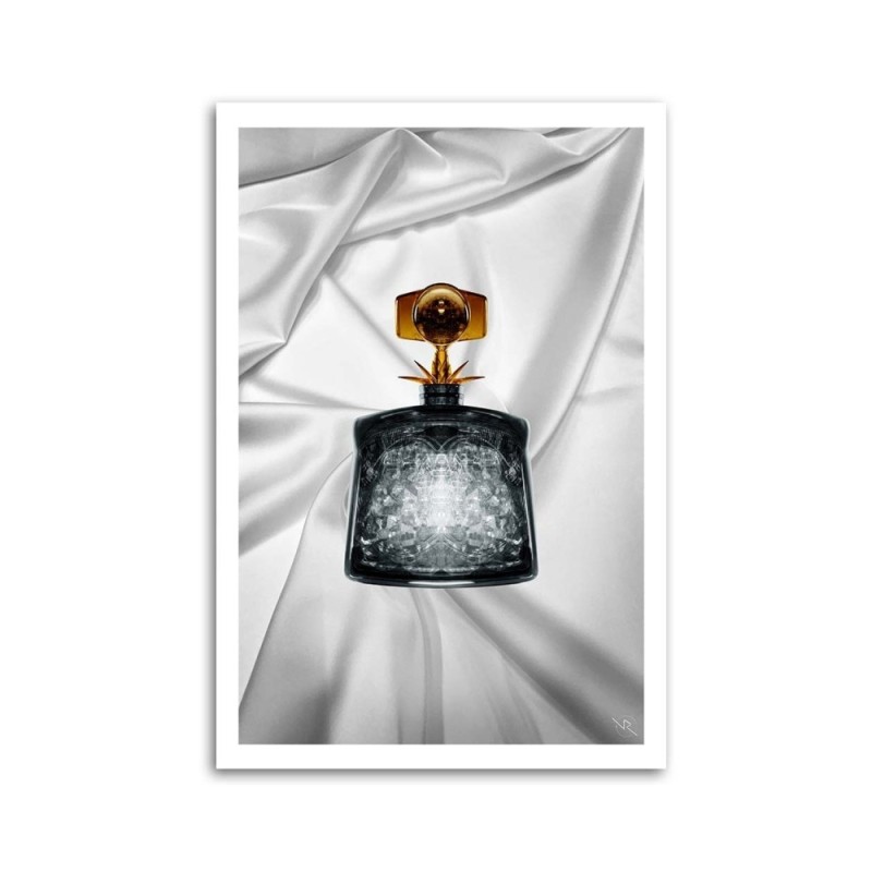 Wall art painting Small perfume vial in glamour style | FEEBY