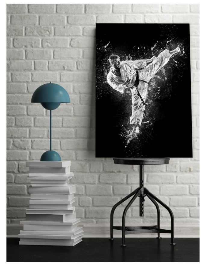 Karate youth wall art painting Cornel Vlad | FEEBY