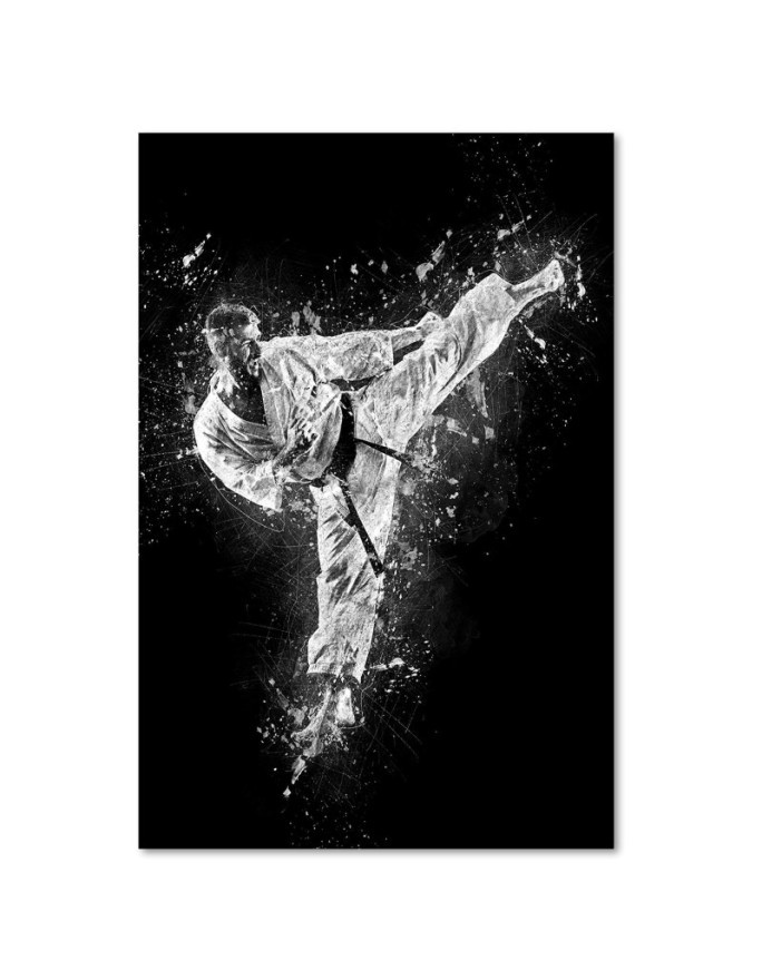 Karate youth wall art painting Cornel Vlad | FEEBY