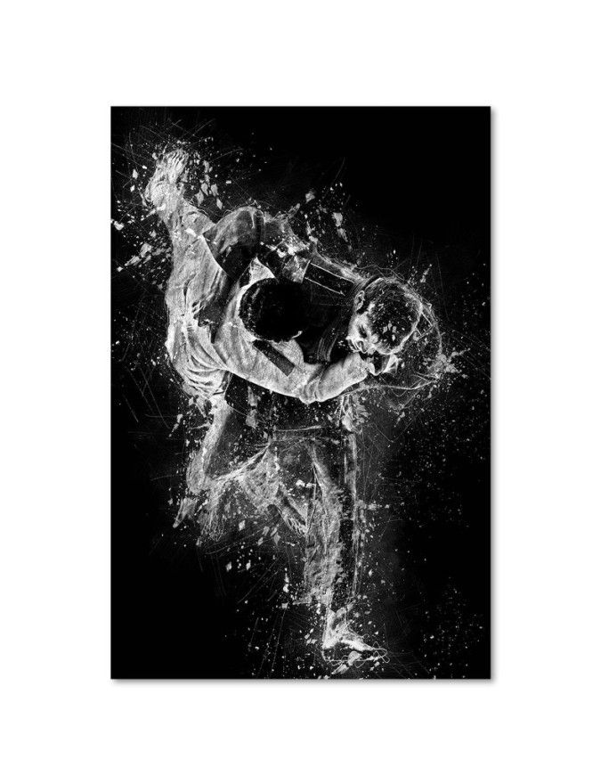 Judo Cornel Vlad canvas painting for teenager's room | FEEBY