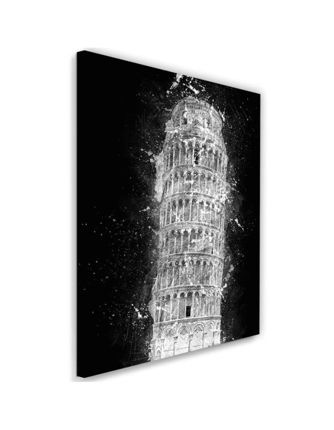 Cornel Vlad's Leaning Tower of Pisa canvas painting | FEEBY