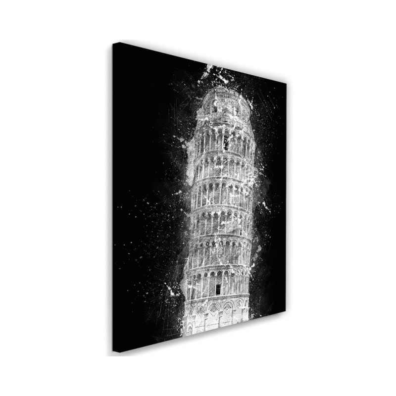 Cornel Vlad's Leaning Tower of Pisa canvas painting | FEEBY