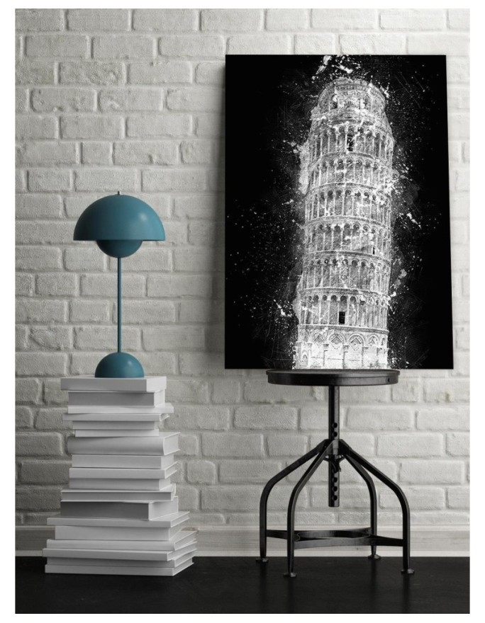 Cornel Vlad's Leaning Tower of Pisa canvas painting | FEEBY