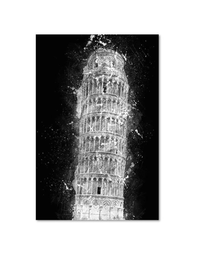 Cornel Vlad's Leaning Tower of Pisa canvas painting | FEEBY