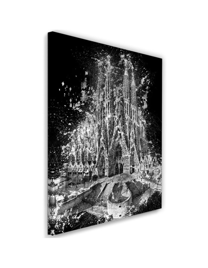 Sagrada Familia in Barcelona canvas painting for living room | FEEBY
