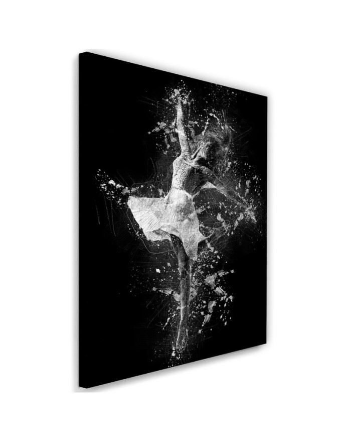 Ballerina canvas painting for bedroom | FEEBY