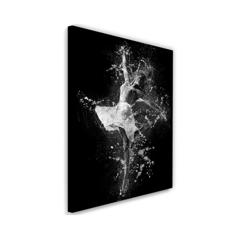 Ballerina canvas painting for bedroom | FEEBY