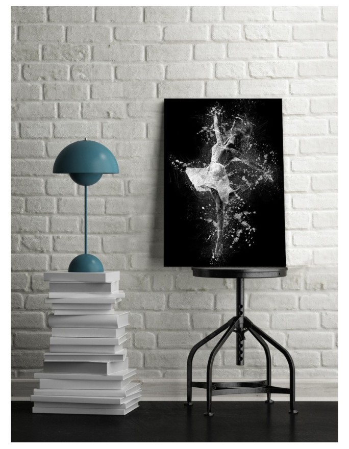 Ballerina canvas painting for bedroom | FEEBY