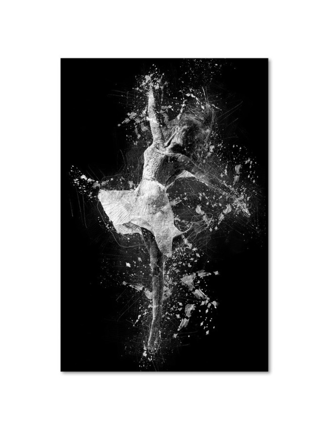 Ballerina canvas painting for bedroom | FEEBY