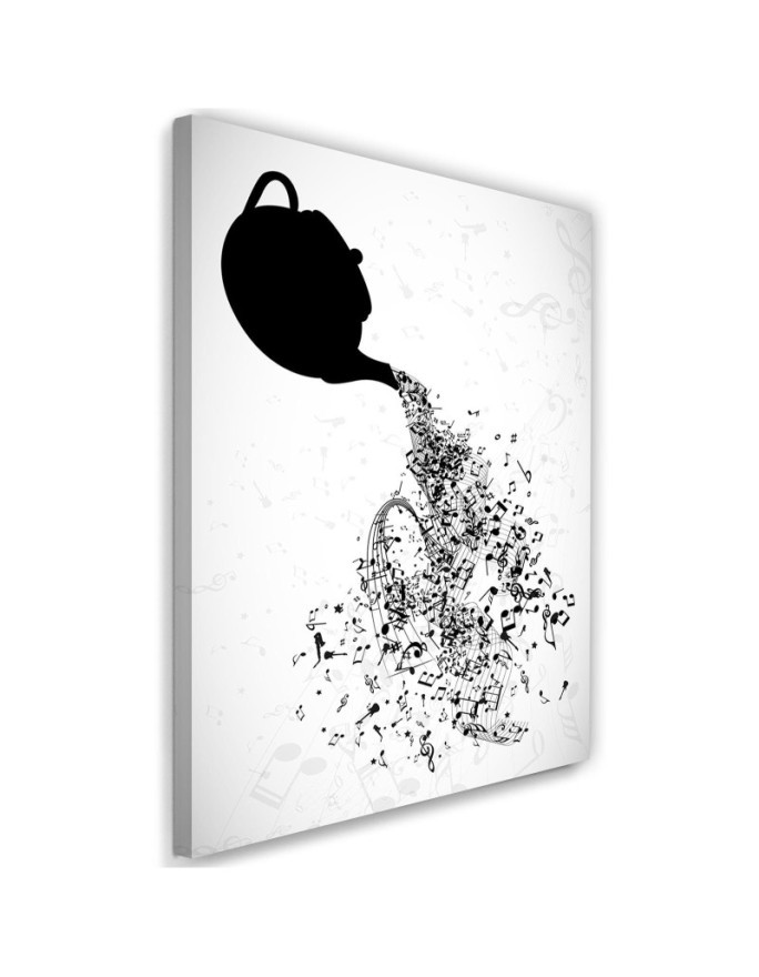 Canvas painting for kitchen Notes kettle for wall | FEEBY