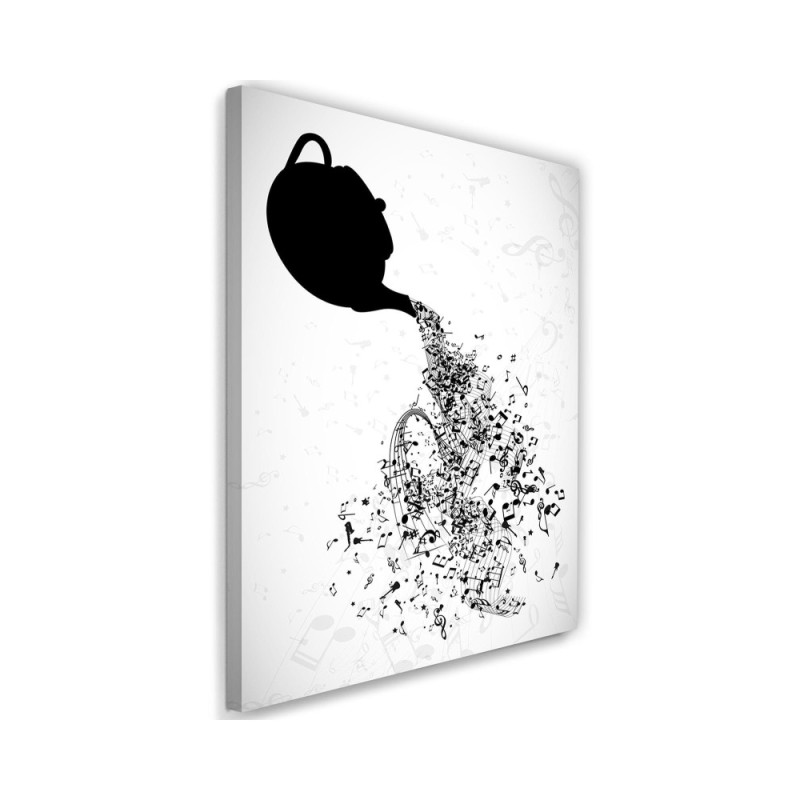 Canvas painting for kitchen Notes kettle for wall | FEEBY