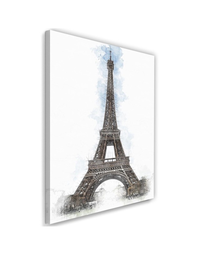 Wall Canvas painting Eiffel Tower hand painted | FEEBY