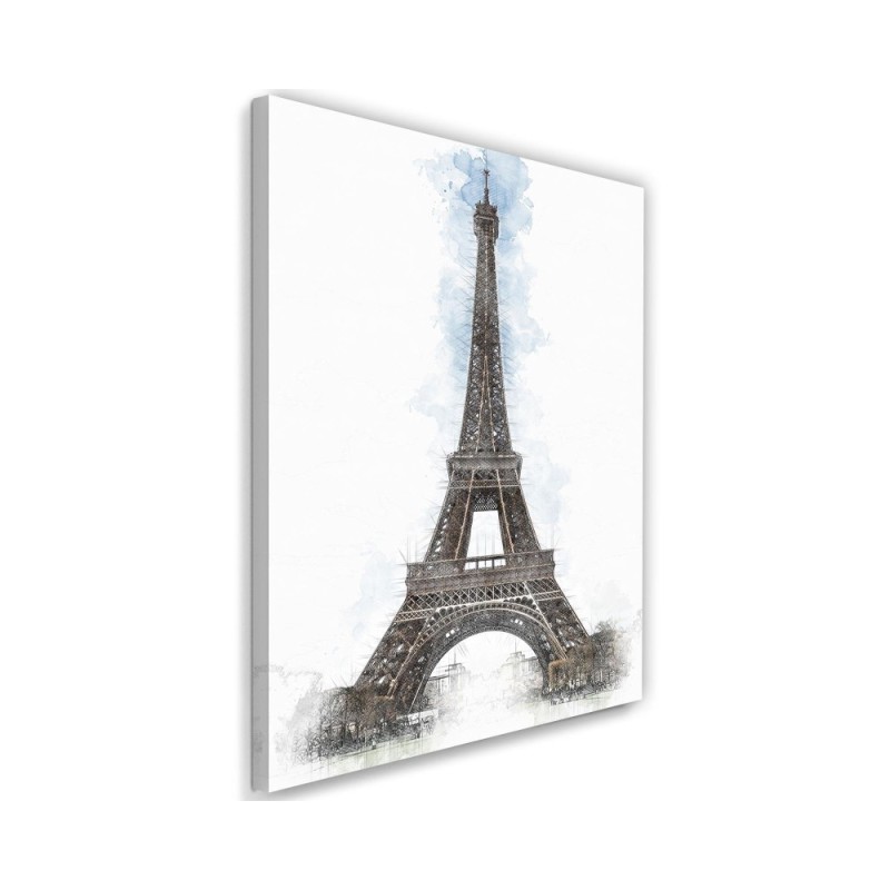 Wall Canvas painting Eiffel Tower hand painted | FEEBY