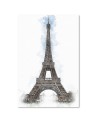 Wall Canvas painting Eiffel Tower hand painted | FEEBY
