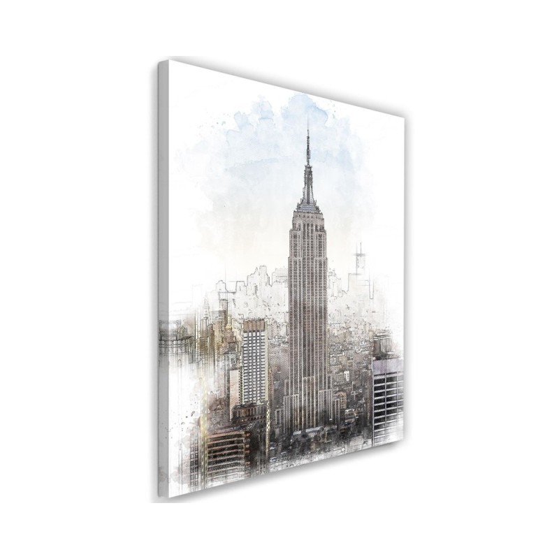 Modern painting for living room New York building Cornel Vlad | FEEBY
