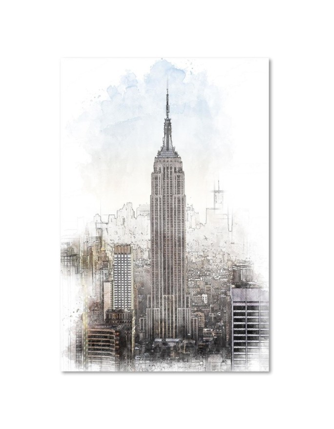 Modern painting for living room New York building Cornel Vlad | FEEBY