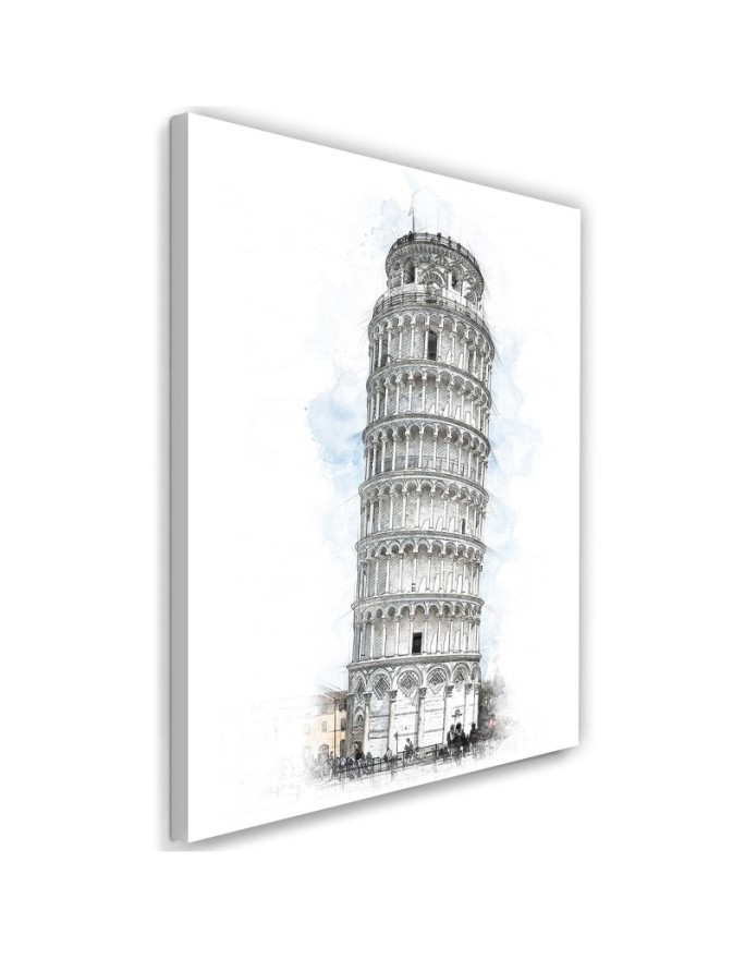 Decorative Canvas painting Leaning tower of Pisa for the room | FEEBY