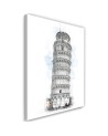 Decorative Canvas painting Leaning tower of Pisa for the room | FEEBY