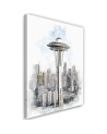Canvas painting Cosmic building digital art | FEEBY
