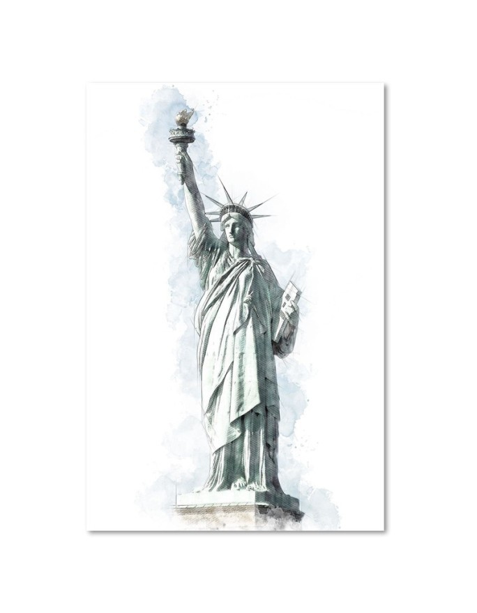 Wall art painting Statue of Liberty New York for office | FEEBY