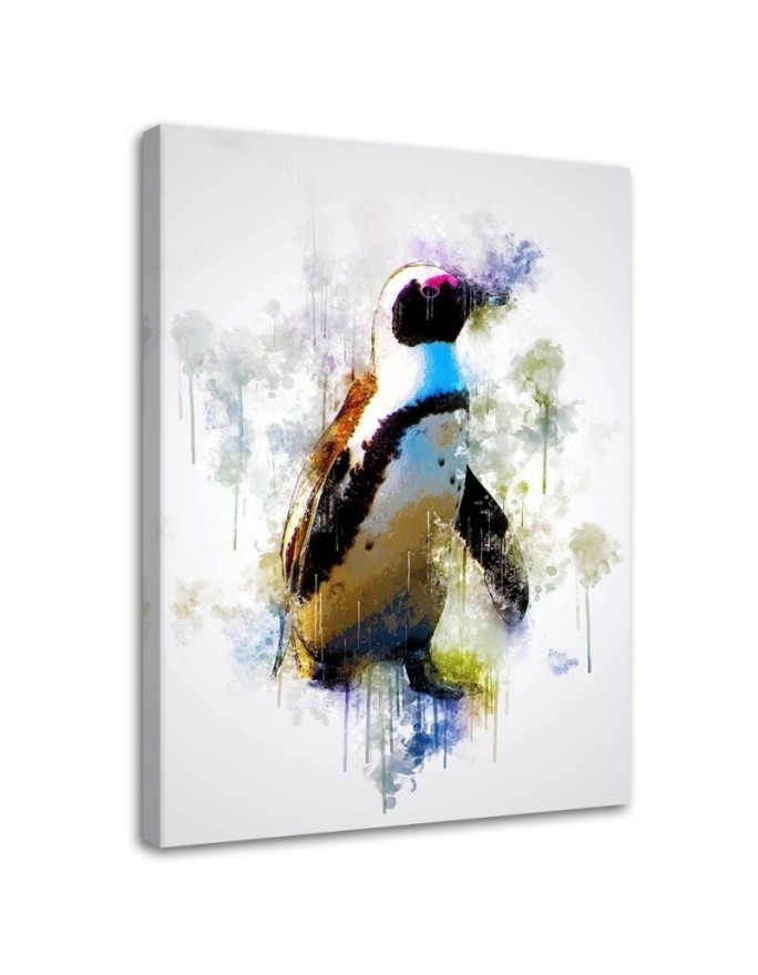 Canvas prints for Kids room Colourful penguin Cornel Vlad | FEEBY