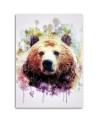 Paintings for children Colourful bear head Cornel Vlad | FEEBY