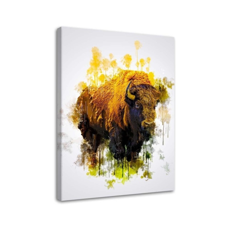 Wall art painting Bison Cornel Vlad youth | FEEBY