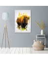 Wall art painting Bison Cornel Vlad youth | FEEBY