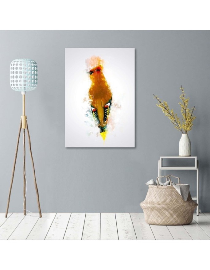 Canvas prints for a child's room Orange woodpecker bird | FEEBY