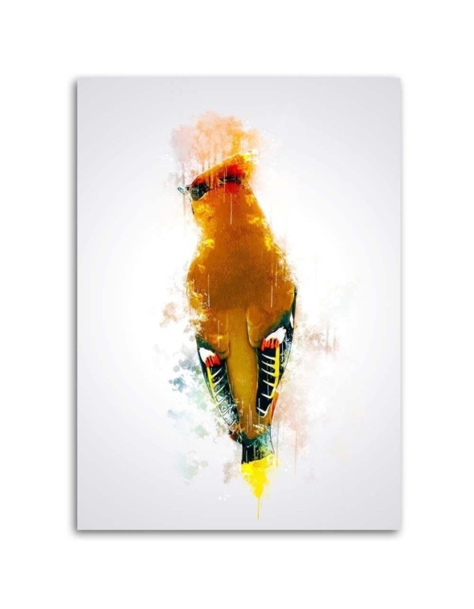 Canvas prints for a child's room Orange woodpecker bird | FEEBY