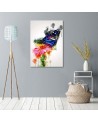 Butterfly on a flower canvas painting for children's room | FEEBY