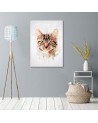 Cat - Canvas painting for children's wall | FEEBY