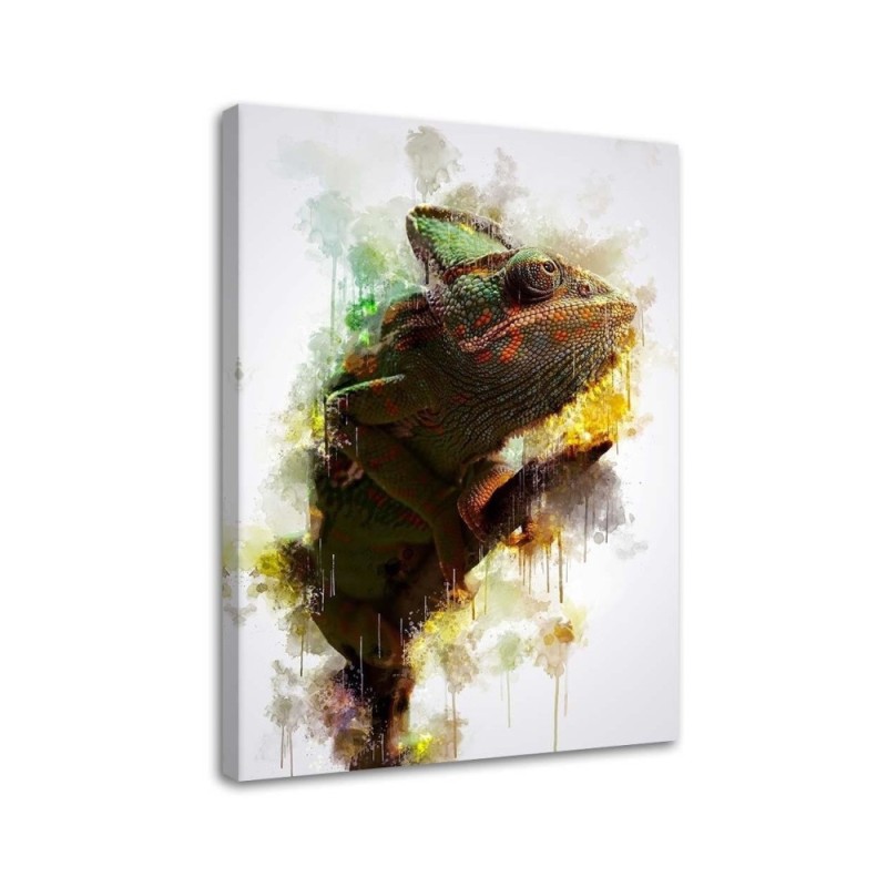 Chameleon - Canvas paintings for Kids room for the wall | FEEBY