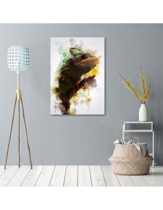 Chameleon - Canvas paintings for Kids room for the wall | FEEBY