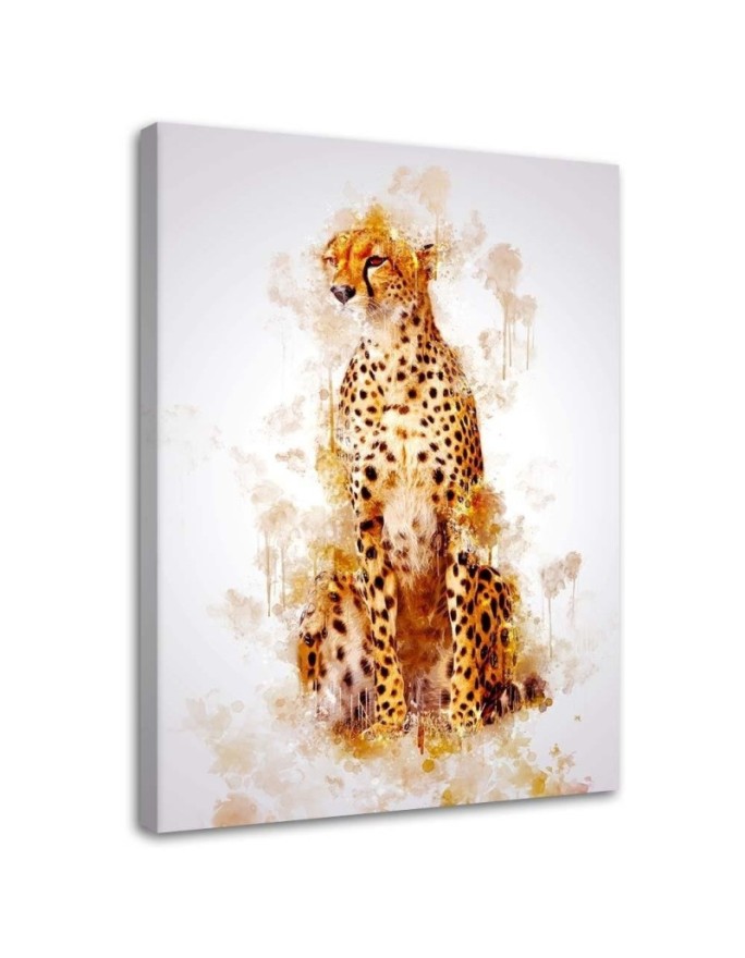 Canvas print Leopard -...