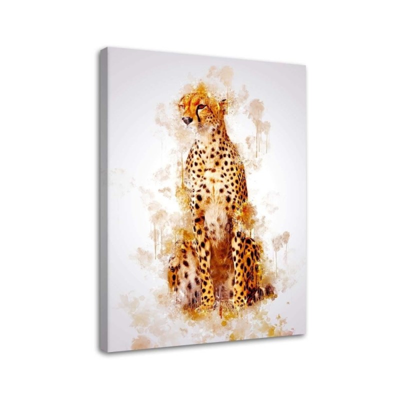 Leopard - Canvas paintings for children's room for the wall | FEEBY