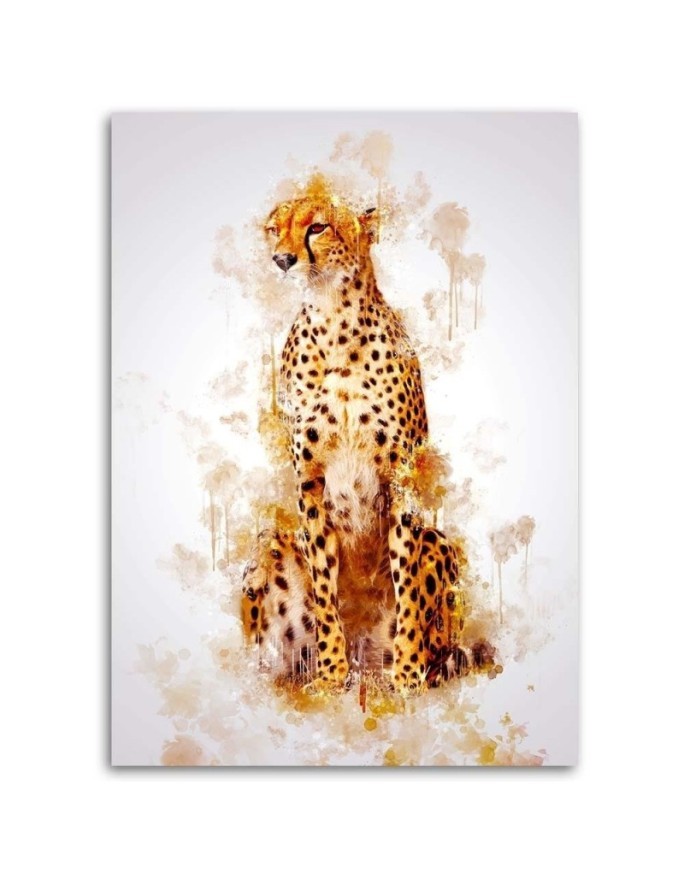 Leopard - Canvas paintings for children's room for the wall | FEEBY