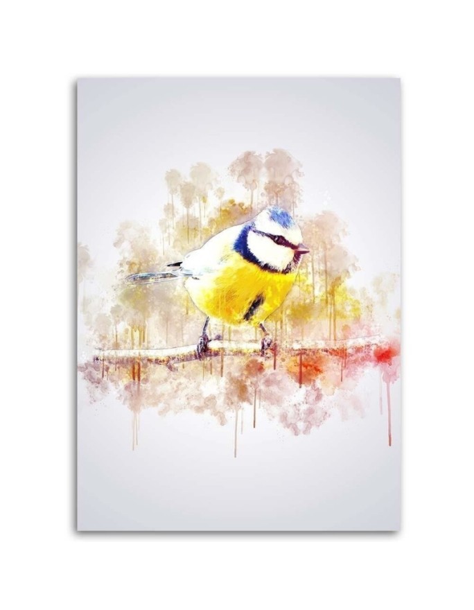 Canvas prints for living room Bird on a branch Cornel Vlad | FEEBY