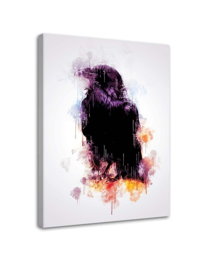 Canvas prints on canvas Black crow bird | FEEBY