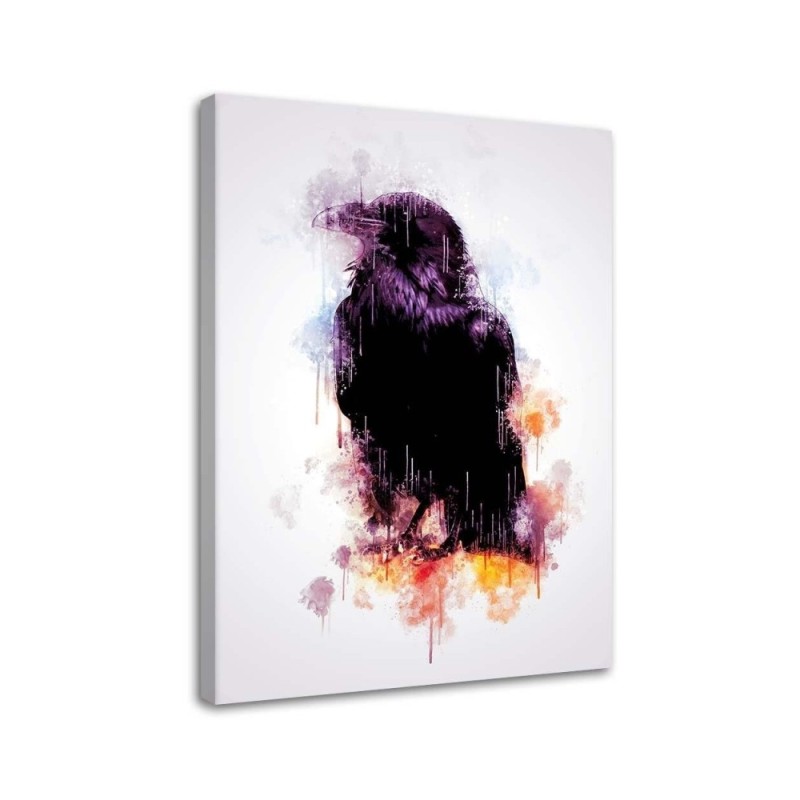 Canvas prints on canvas Black crow bird | FEEBY