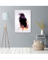 Canvas prints on canvas Black crow bird | FEEBY