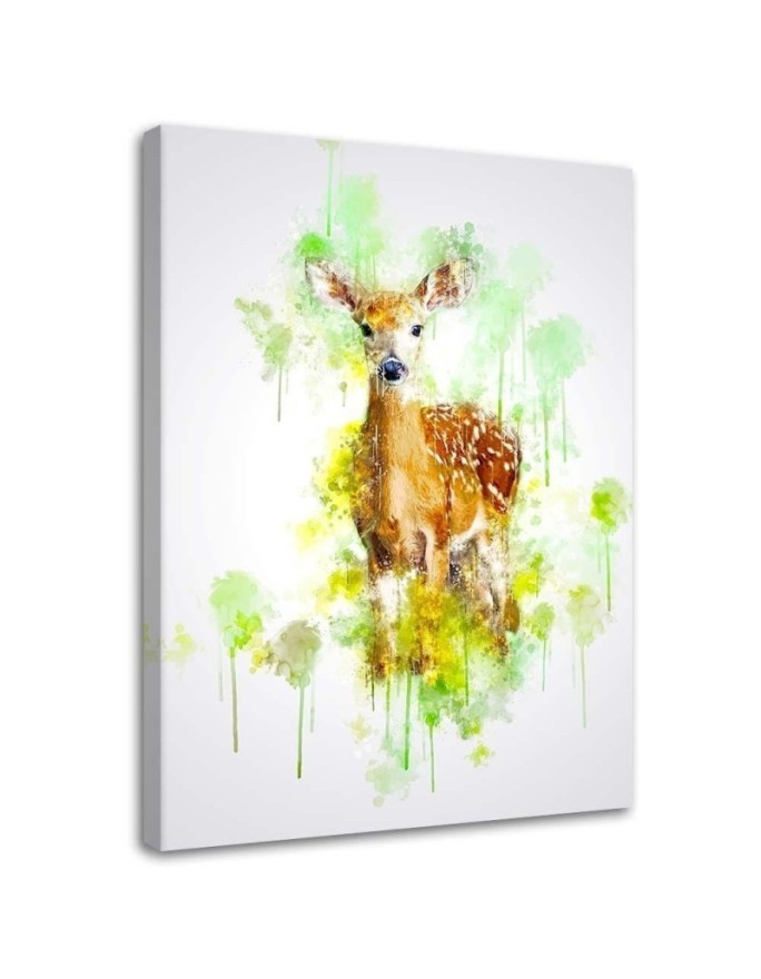 Deer Canvas painting for a child's room for the wall | FEEBY