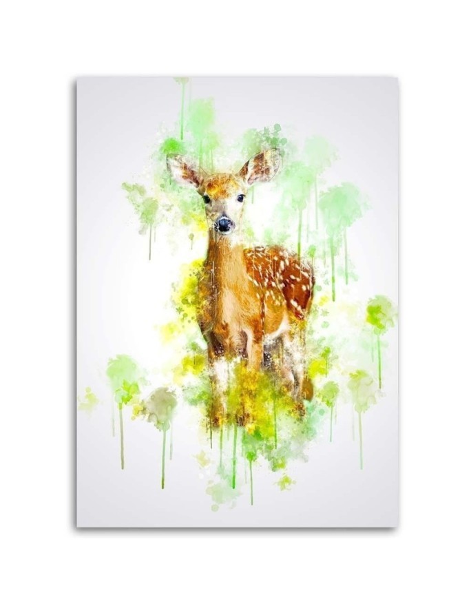 Deer Canvas painting for a child's room for the wall | FEEBY