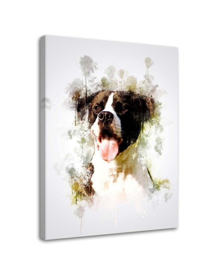 Dog - Canvas painting for a room, hallway for the wall | FEEBY